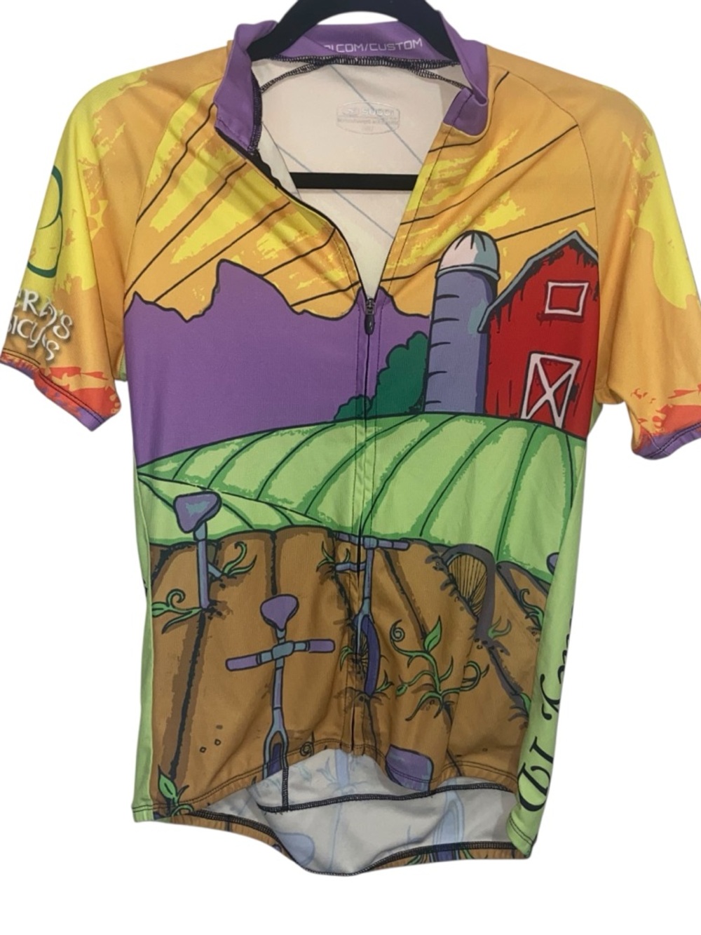 Sugoi Jersey Womens Medium Custom Cycling Teton Valley Biking Outdoor Activewear